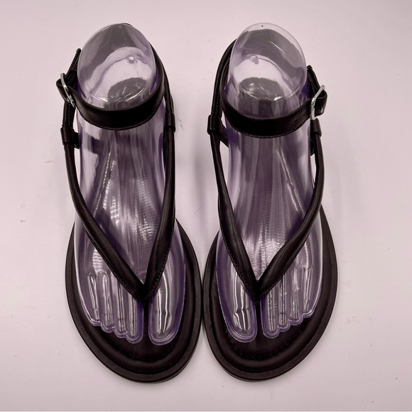 NEW Everlane Black Leather Endless Summer Ankle Strap Sandal in Size 7 - Picture 5 of 16